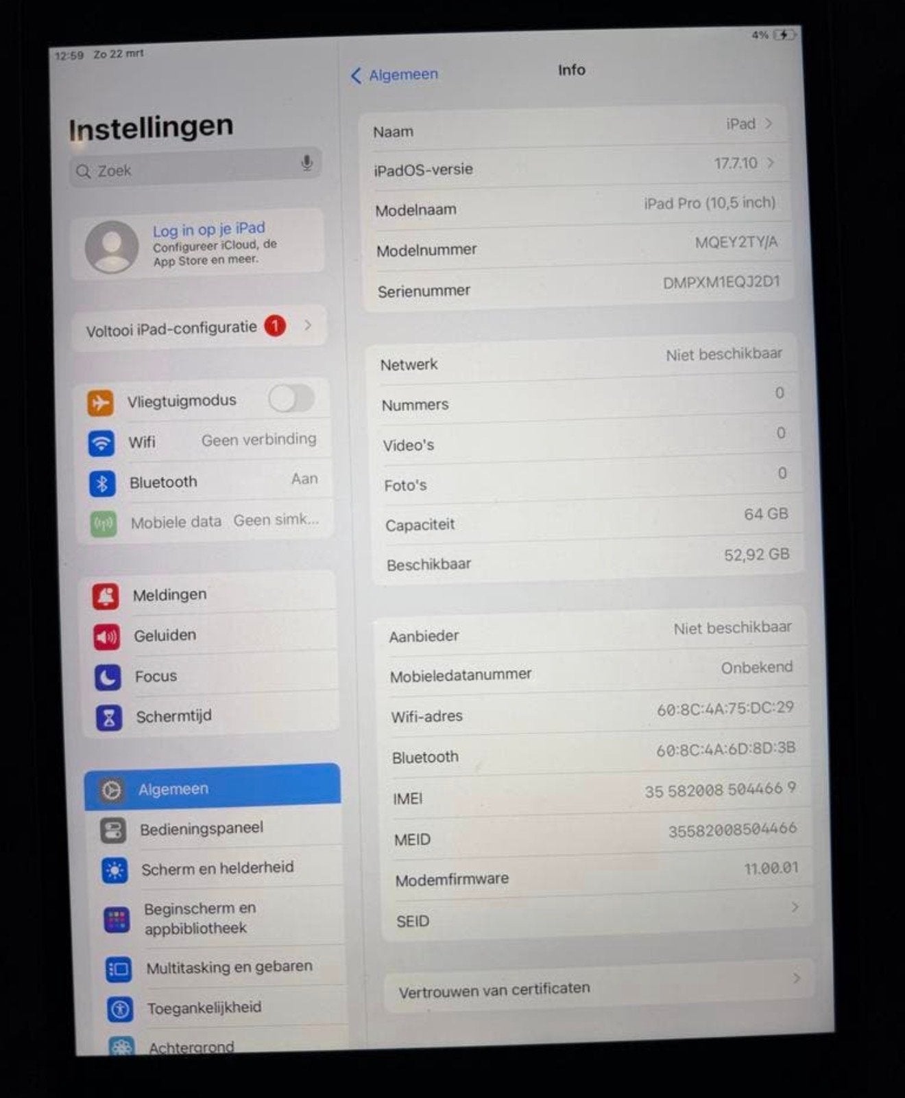 iPad Pro 10.5 inch 64GB - Zo goed als nieuw, Computers en Software, Apple iPads, Zo goed als nieuw, Apple iPad Pro, Ophalen, 10 inch