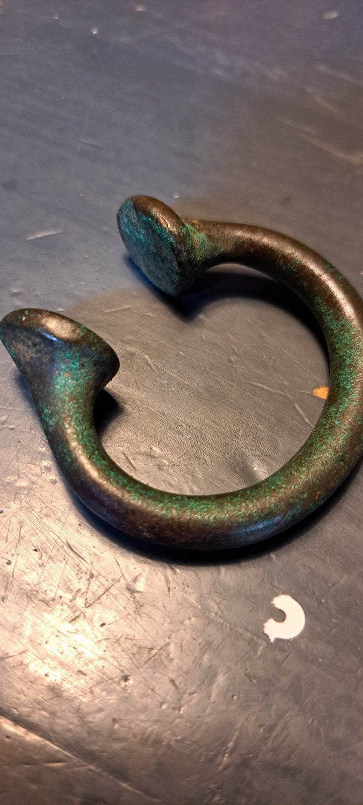 Bronzen Manilla Armband - West-Afrika (1800-1900), Antiek en Kunst, Ophalen of Verzenden