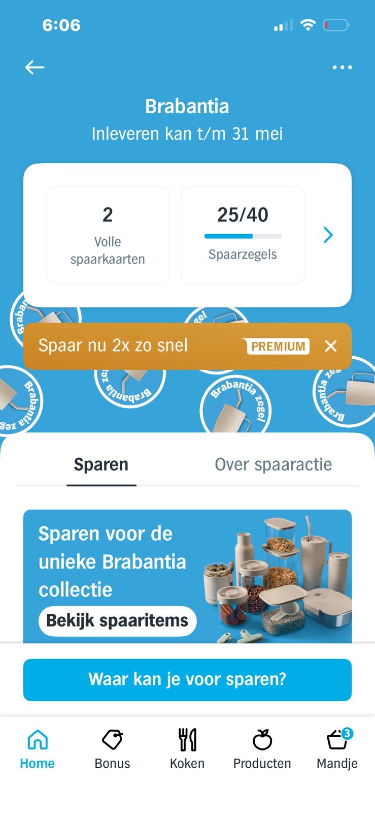 Brabantia zegels, Hobby en Vrije tijd, Spaarzegeltjes, Ophalen, Winkel, Super of Benzinepomp, Volle spaarkaart