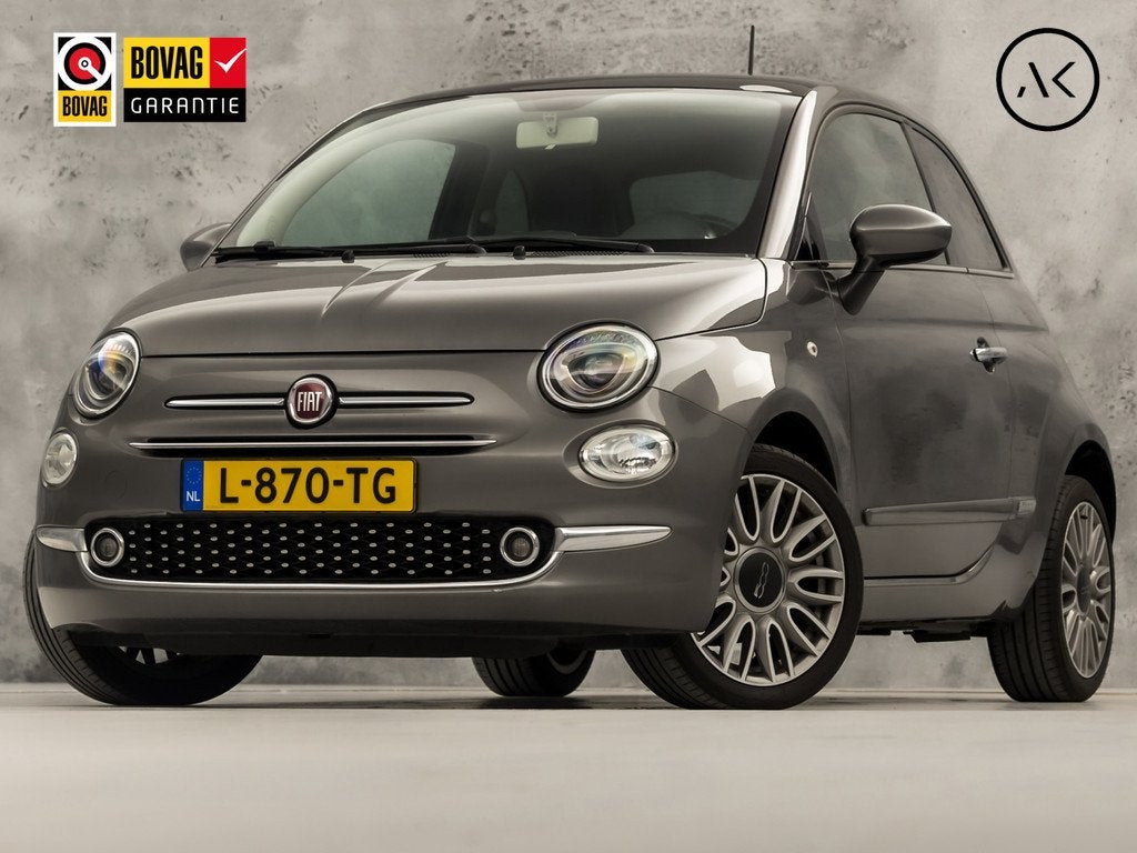 Fiat 500 1.2 Lounge (PANORAMADAK, GROOT SCHERM, AIRCO, GETIN, Auto's, Fiat, Voorwielaandrijving, 12 maanden, Stof, Gebruikt