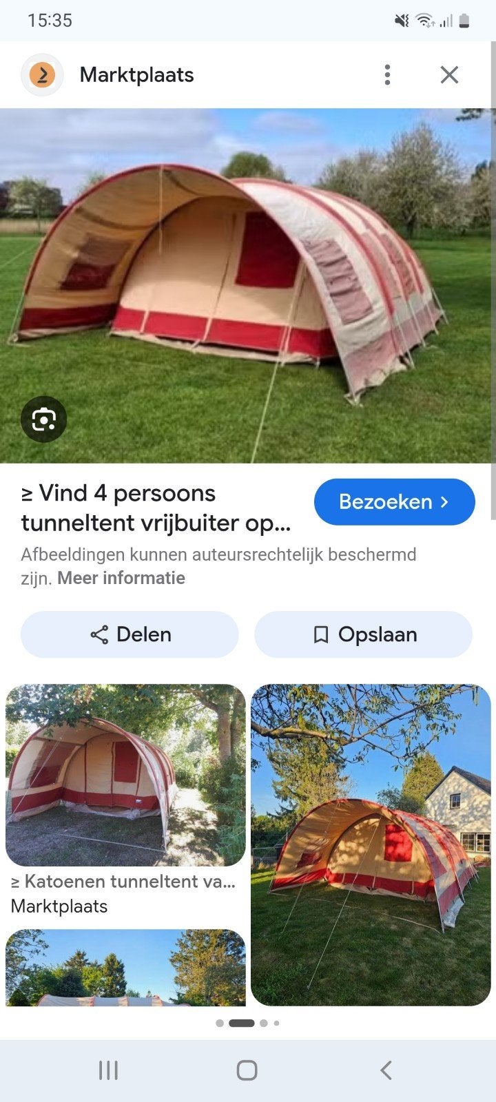 Hickory 320 tunneltent, Caravans en Kamperen, Tenten, Ophalen of Verzenden