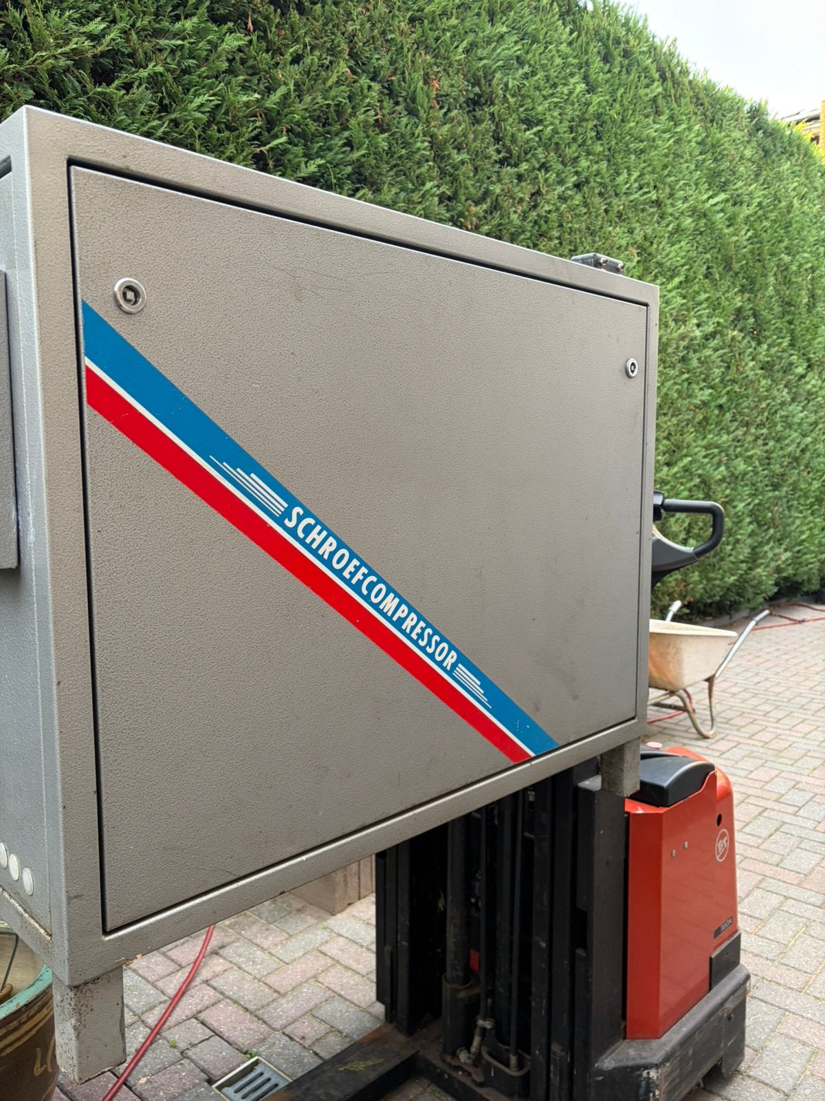 Creemers/Schroefcompressor/luchttank /15 kw 32 ampere, 100 liter of meer, Ophalen, Gebruikt