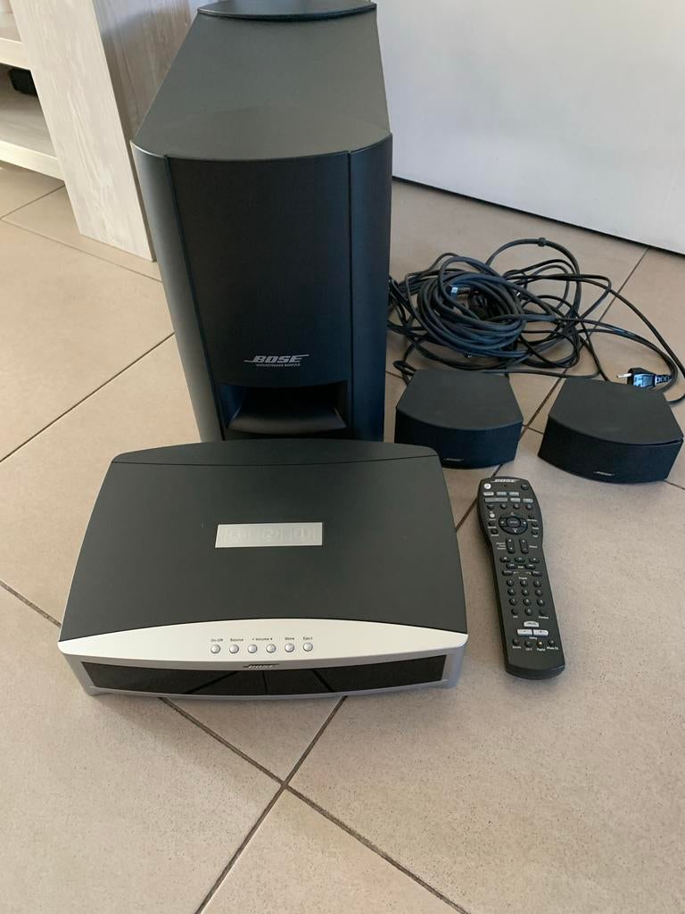 Bose 3-2-1 Home Entertainment Systeem, Gebruikt, 2.1-systeem, 70 watt of meer, Dvd-speler