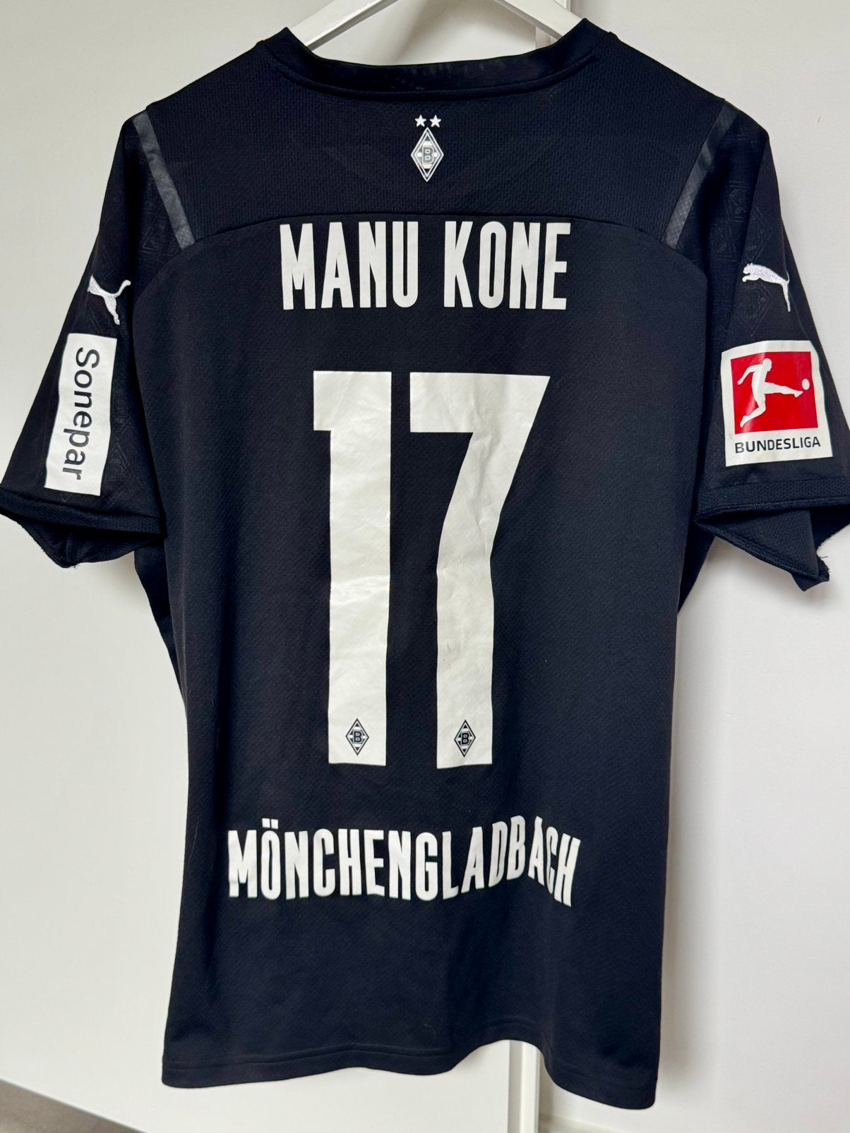 Borussia Monchengladbach 2021 2022 3e tenu match worn issued, Ophalen of Verzenden, Zo goed als nieuw, Buitenlandse clubs, Shirt