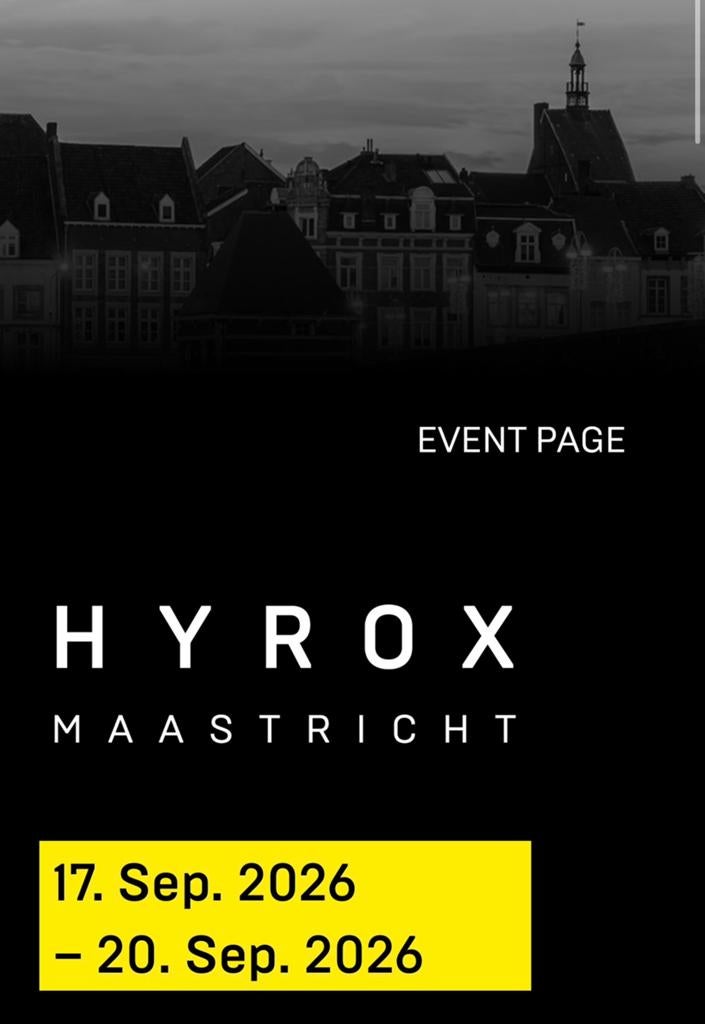 Hyrox Maastricht - Mixed doubles zaterdag, Tickets en Kaartjes, Twee personen