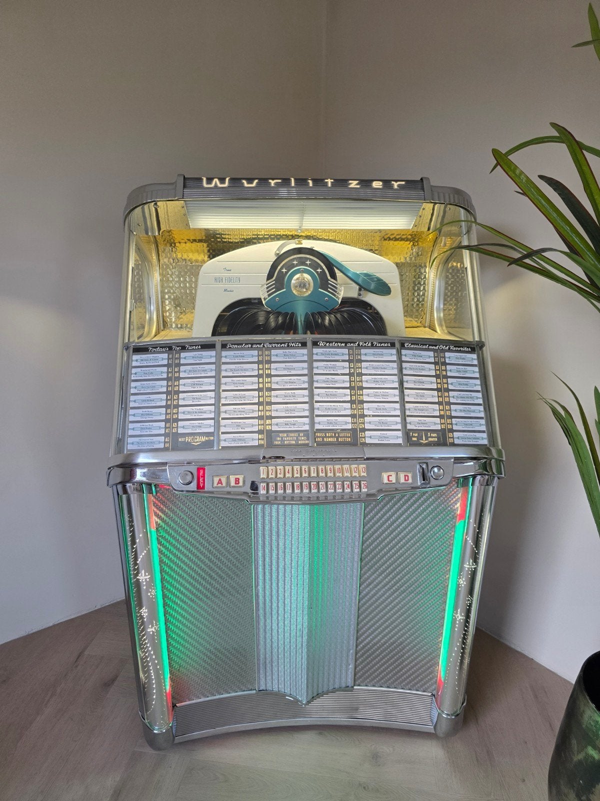 Goedewerkende Wurlitzer Jukebox - Zo goed als nieuw, Verzamelen, 1950 tot 1960, Zo goed als nieuw, Wurlitzer, Ophalen