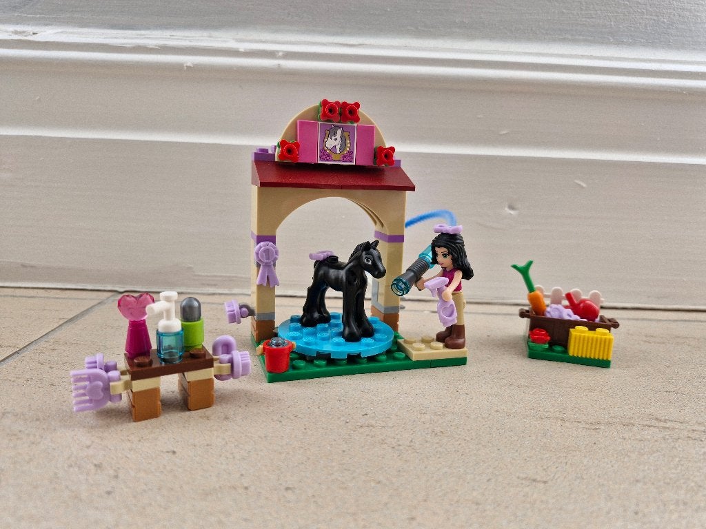 Zo Goed Als Nieuw, LEGO Friends Veulen Wasplaats  -41123-, Verzenden, Lego, Friends, Zo goed als nieuw
