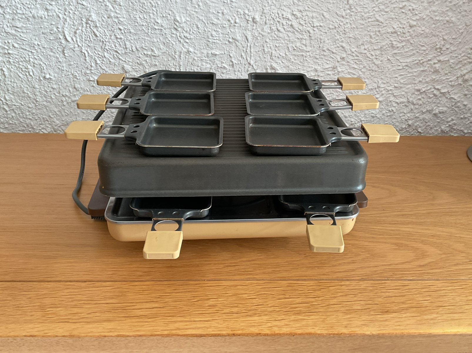 Gourmetstel merk Tefal voor 6 personen, Ophalen of Verzenden, Gebruikt, 4 t/m 7 personen