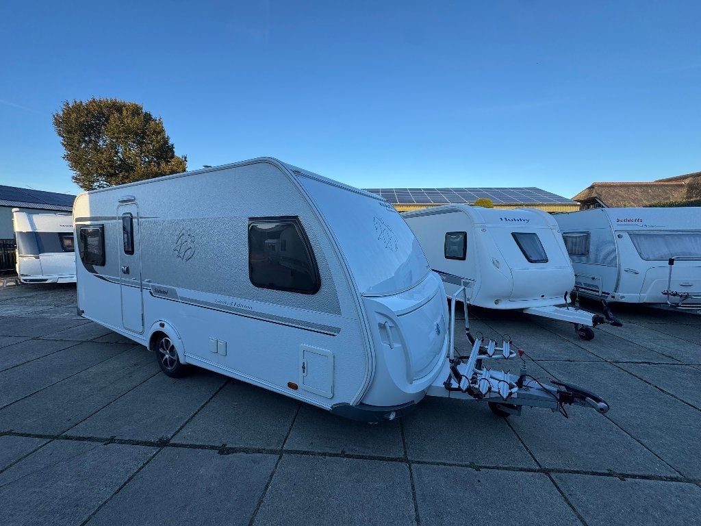 Knaus Südwind Limited  2015 airco Mover Thule-luifel mover, Caravans en Kamperen, Bedrijf, Treinzit, Frans bed, 4 tot 5 meter