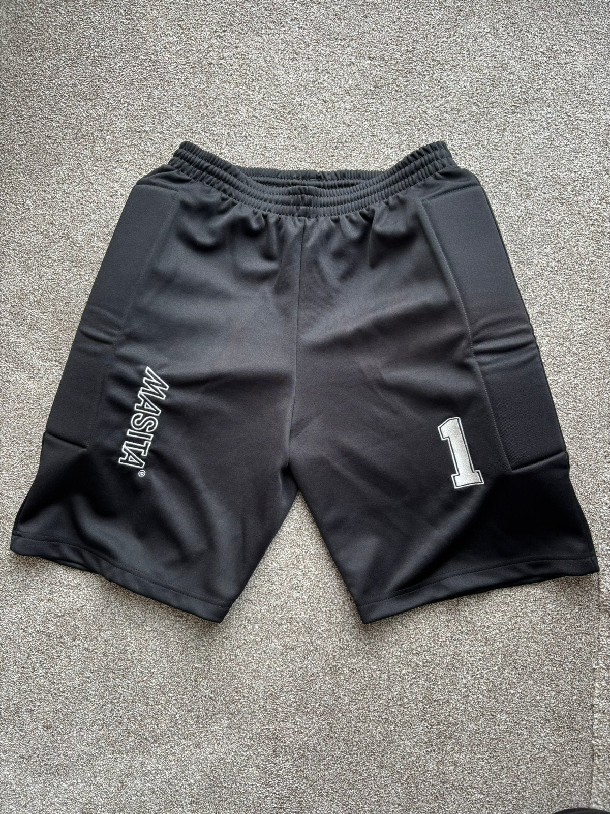 NIEUW Masita keepersbroek, Ophalen, Maat 48/50 (M), Zwart, Nieuw