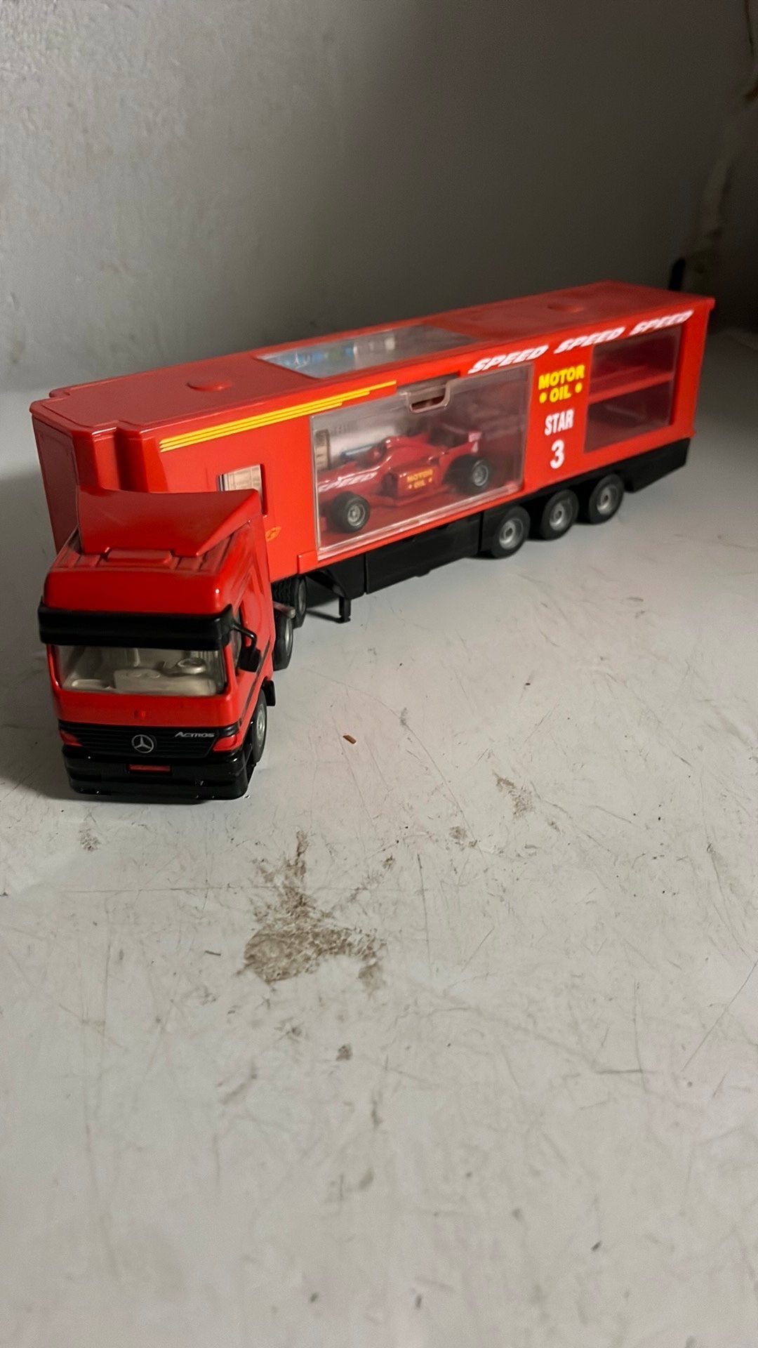 Siku 3916 Formel 1 Truck (Mercedes Actros – Racing Team), Ophalen of Verzenden, Gebruikt, Bus of Vrachtwagen, SIKU
