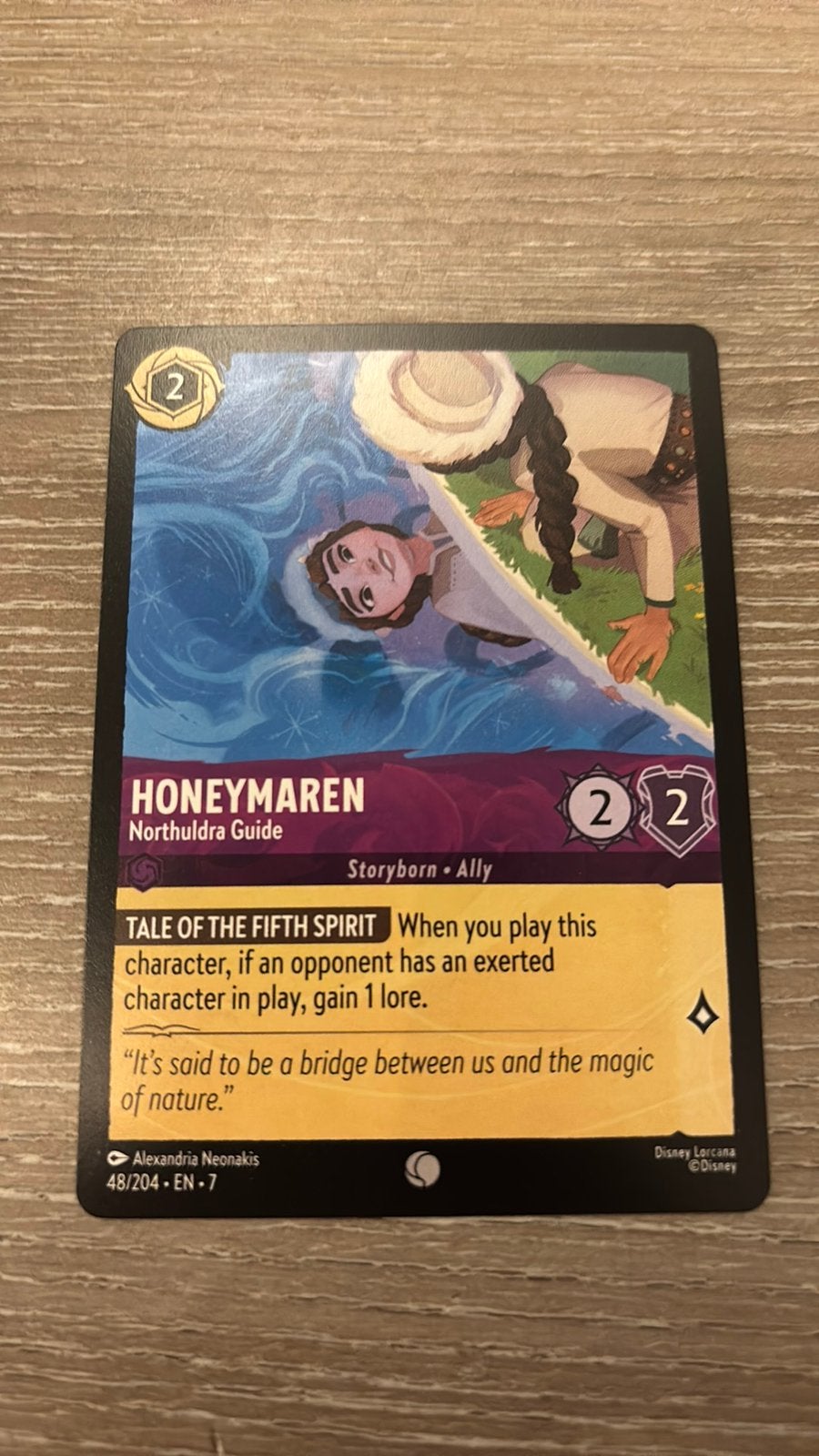 Disney Lorcana Honeymaren guide 48-204 7ARI nonfoil, Hobby en Vrije tijd, Ophalen of Verzenden, Zo goed als nieuw