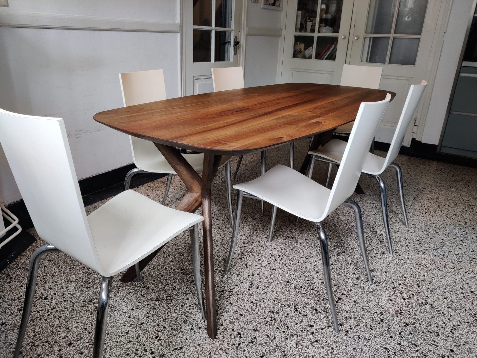 Philip Starck  Olly tango stoelen voor Driade, Ophalen, Gebruikt, Hout, Vijf, Zes of meer stoelen
