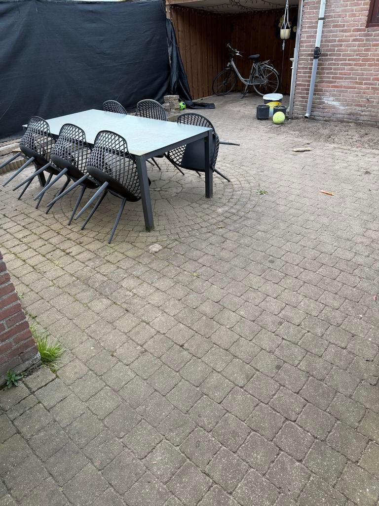 Sierbestrating- Gebruikte betonklinkers +-40 m2, Ophalen, Gebruikt, Beton, Klinkers