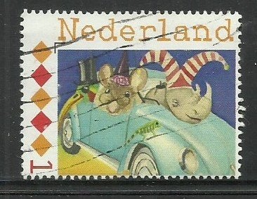 Geen persoonlijke postzegel auto, neushoorn, Verzenden, Na 1940, Gestempeld