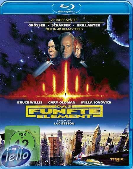 Blu-ray: The Fifth Element (1997 Bruce Willis, Gary Oldman), Ophalen of Verzenden, Nieuw in verpakking, Actie