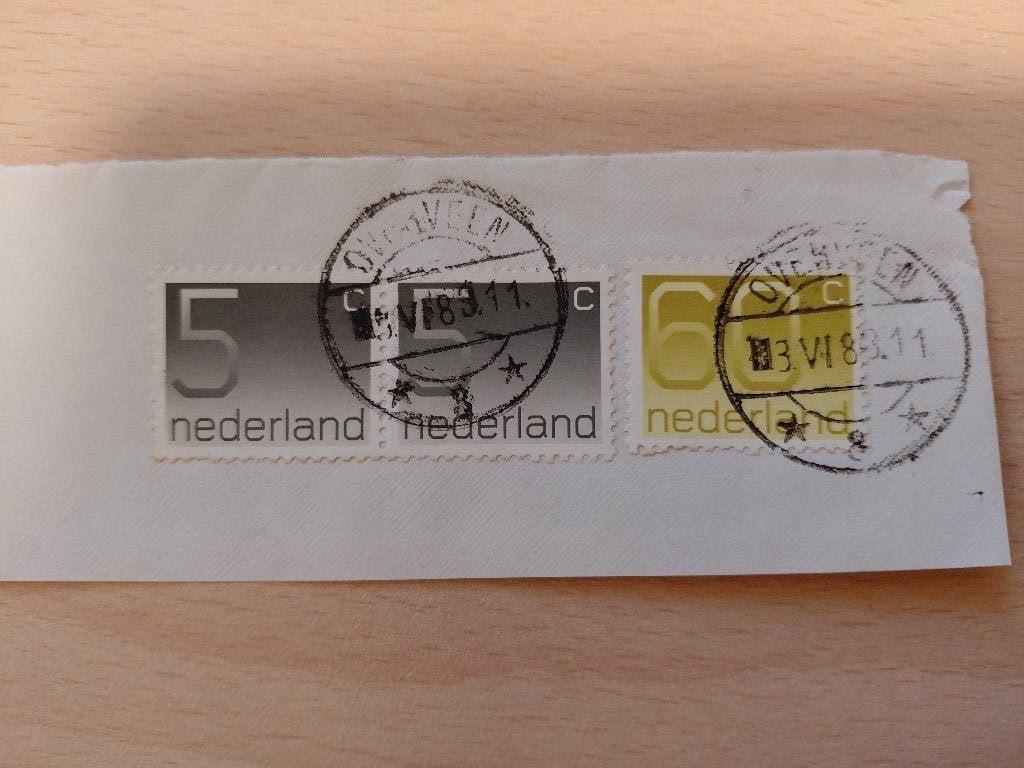 Stempel Overveen, Verzenden, Gestempeld