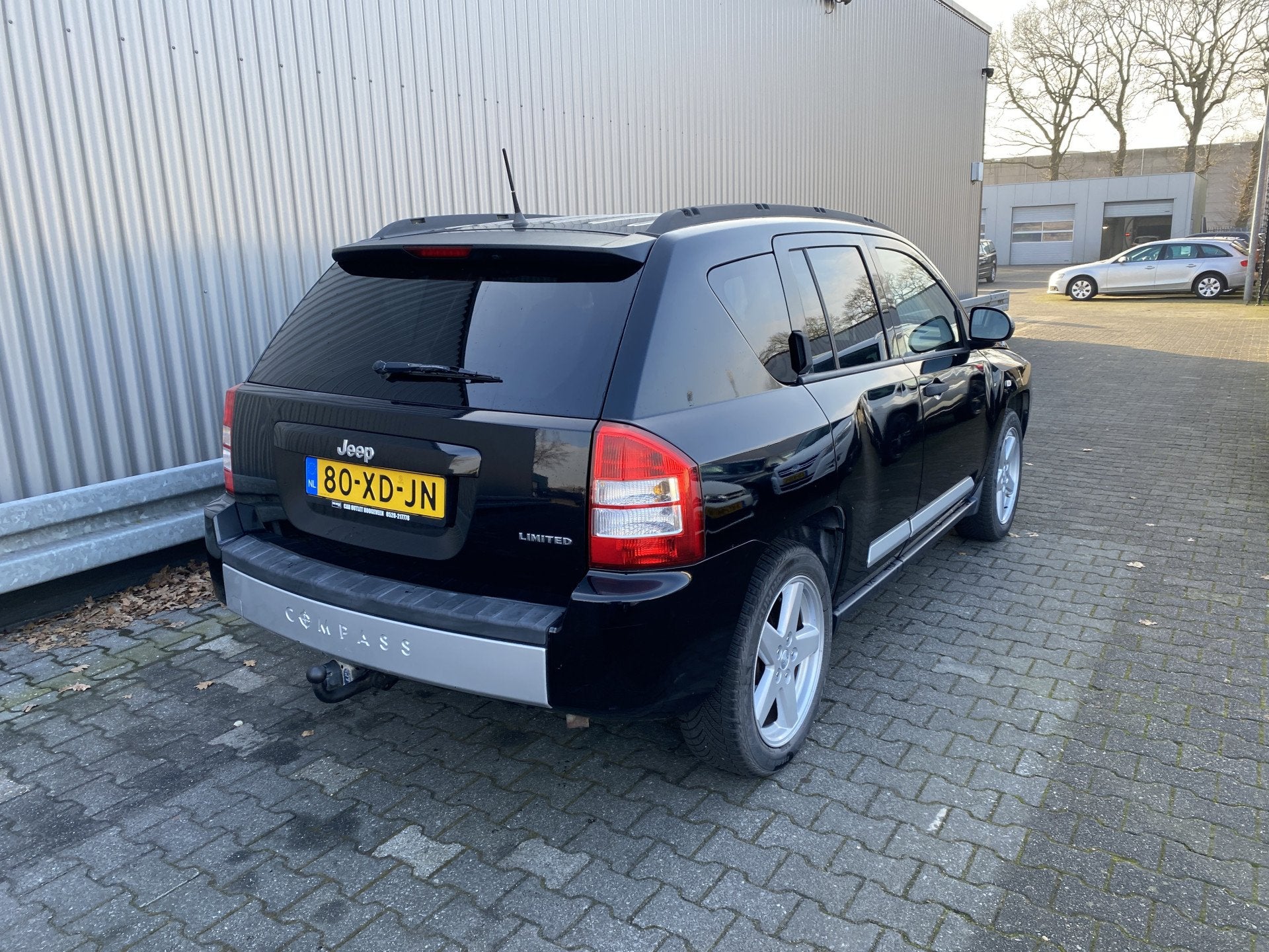 Jeep Compass 2.4 Limited Leer, A/C, Stoelvw, CC, PDC, LM, Tr, Auto's, 450 kg, 4 cilinders, 1435 kg, Zwart