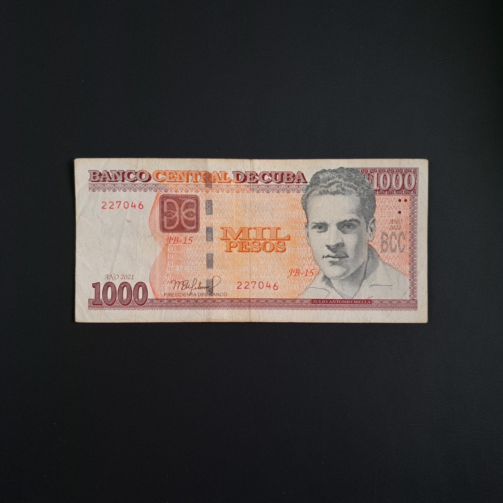 1000 peso Cuba #060, Postzegels en Munten, Bankbiljetten | Amerika, Verzenden, Noord-Amerika, Los biljet