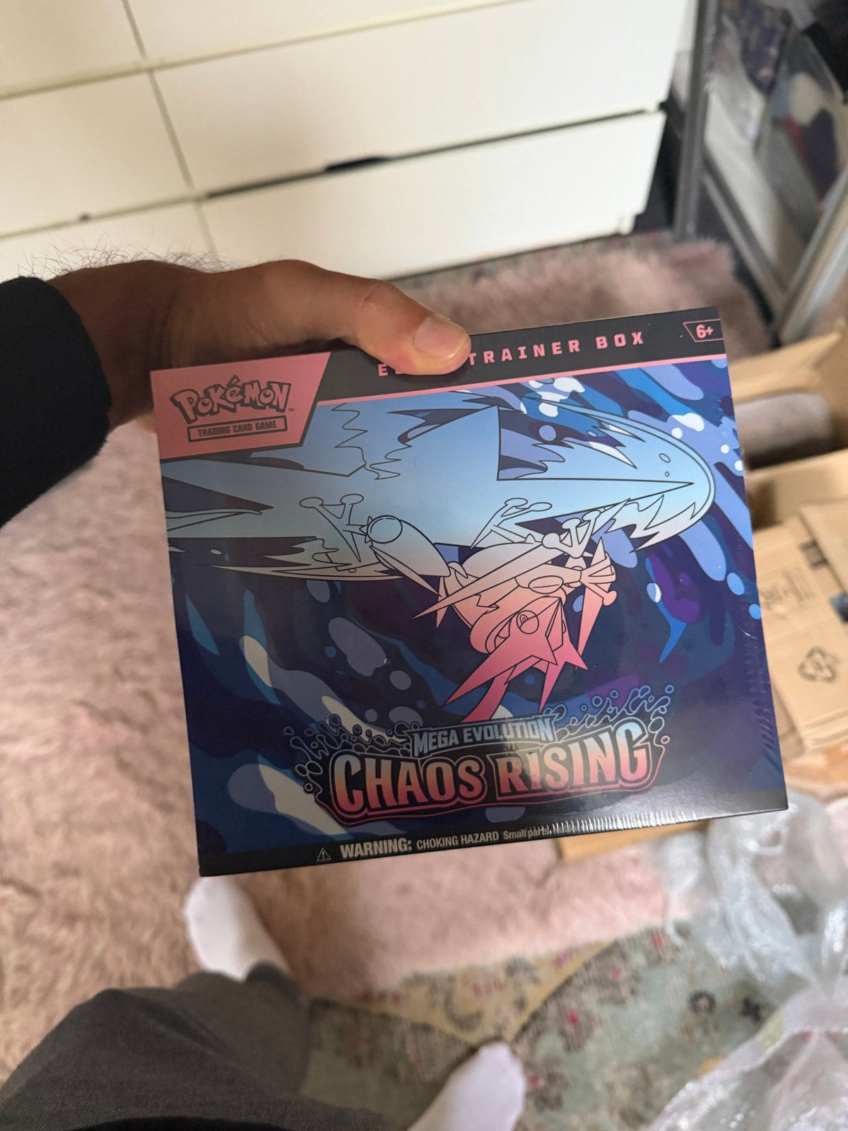 Pokémon Mega Evolution Chaos Rising Elite Trainer Box, Ophalen of Verzenden, Nieuw, Boosterbox, Foil