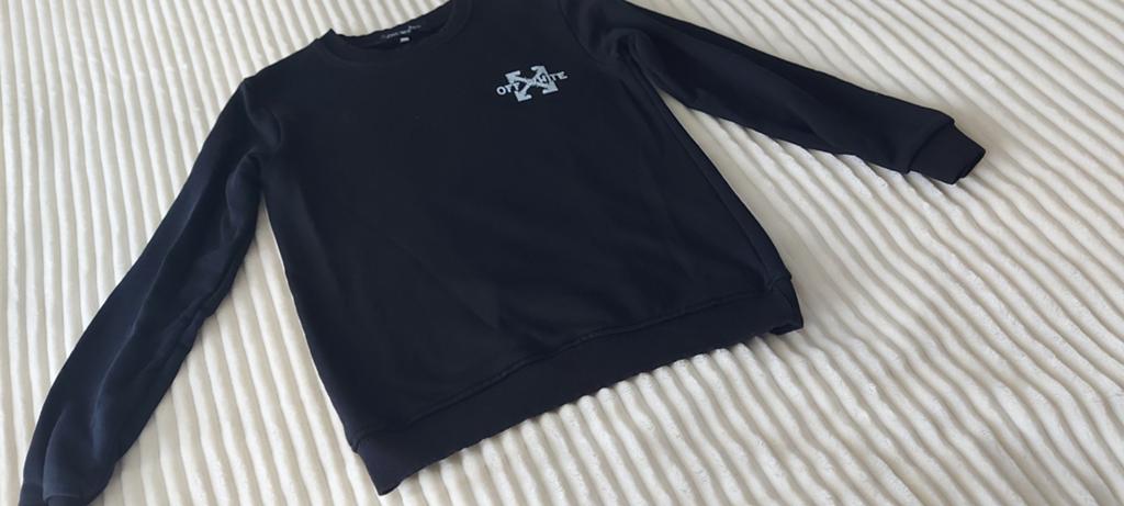 Sweater maat 176.,,OFF WHITE,met print achterkant, Jongen of Meisje, Trui of Vest, Ophalen of Verzenden, Zo goed als nieuw