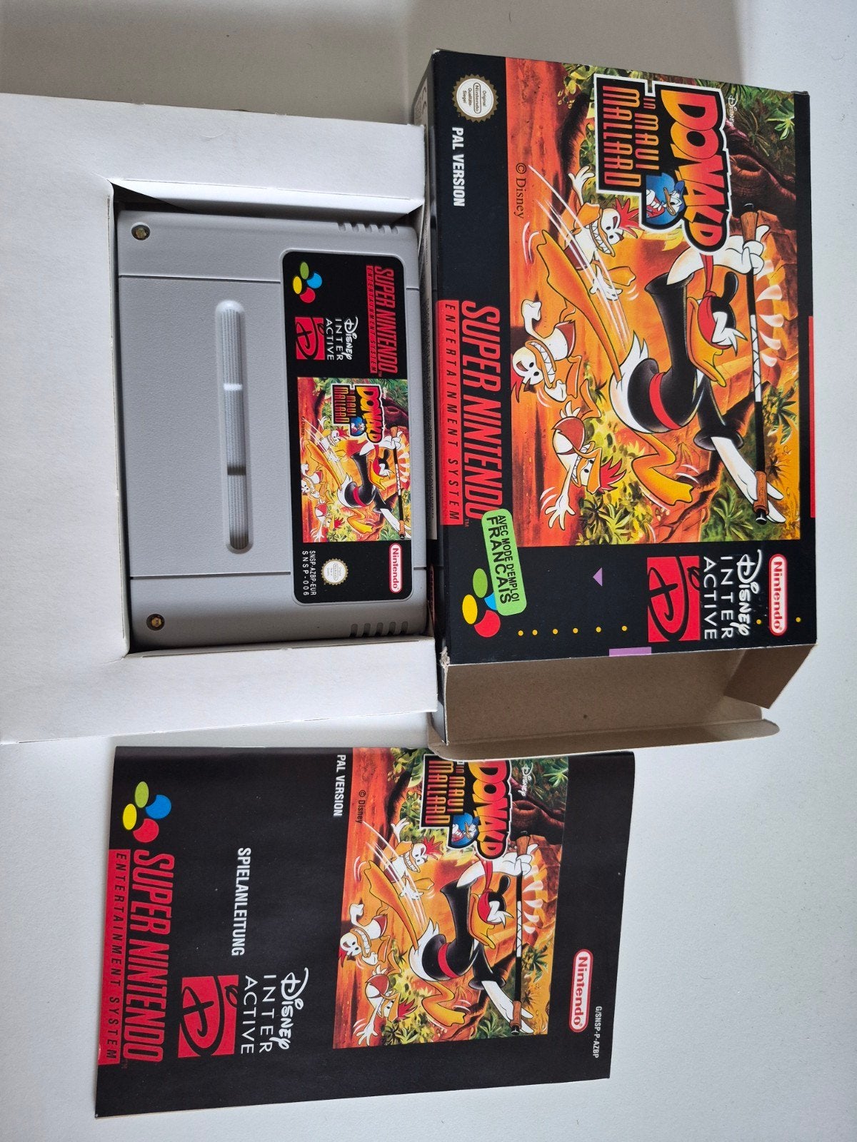 Donald in Maui Mallard - Super Nintendo (PAL), Spelcomputers en Games, 1 speler, Ophalen of Verzenden, Zo goed als nieuw, Platform