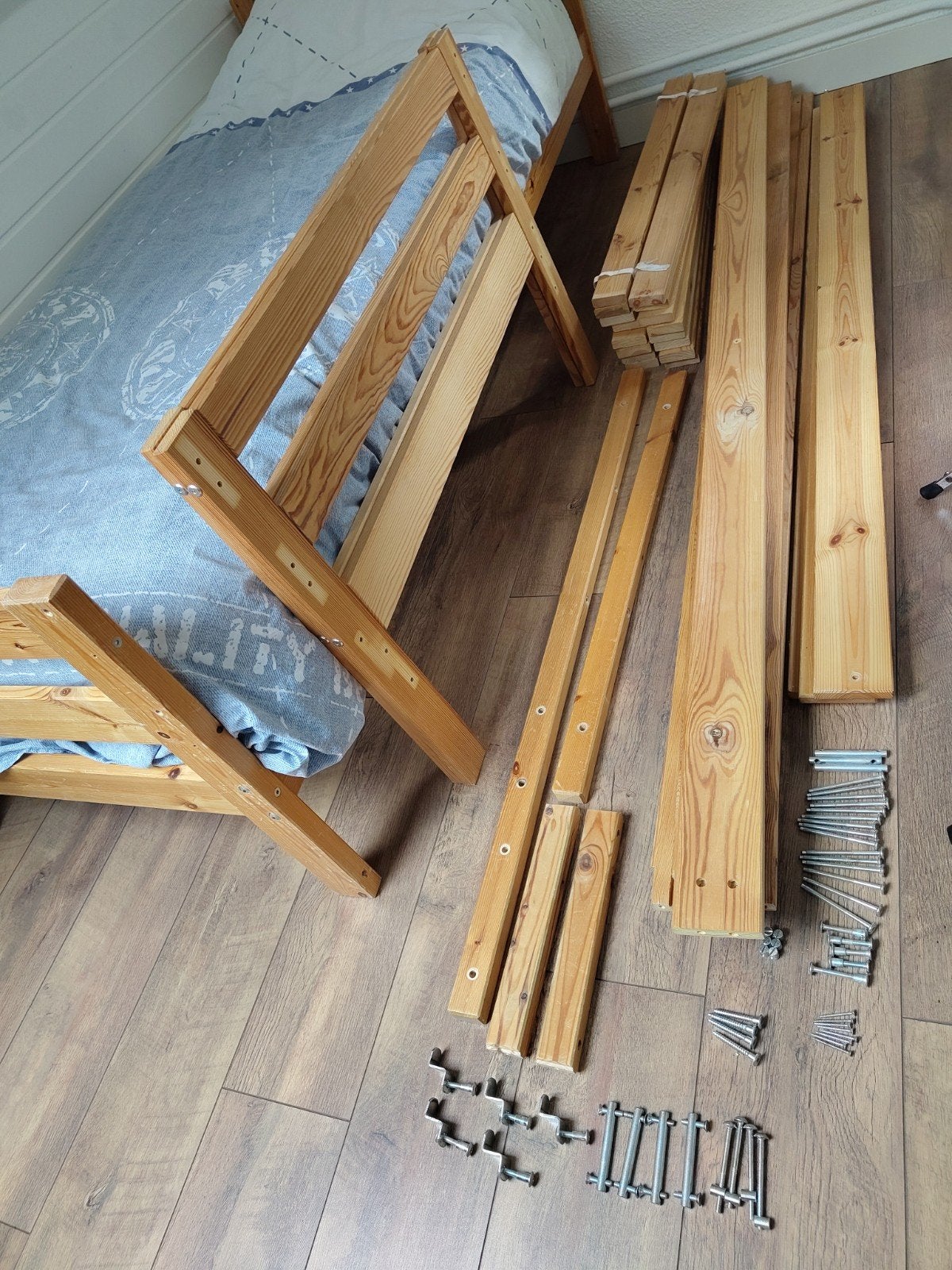 Ikea Mydal stapelbed of 2x eenpersoons bed 90x200, Kinderen en Baby's, Kinderkamer | Stapelbedden en Hoogslapers, Ophalen, Zo goed als nieuw