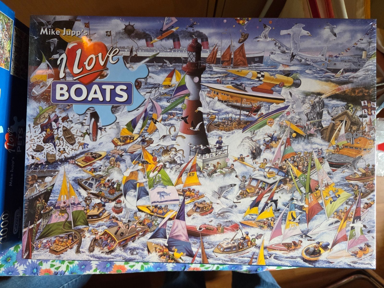 I Love Puzzels van Mike Jupp - Diverse Thema's, Ophalen, Meer dan 1500 stukjes, Zo goed als nieuw, Legpuzzel