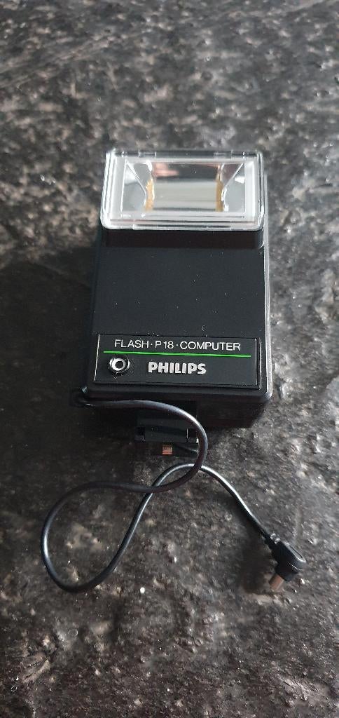 Cameraflitser Philips Flash P18 computer Flits + kabel, Ophalen of Verzenden, Gebruikt, Overige merken