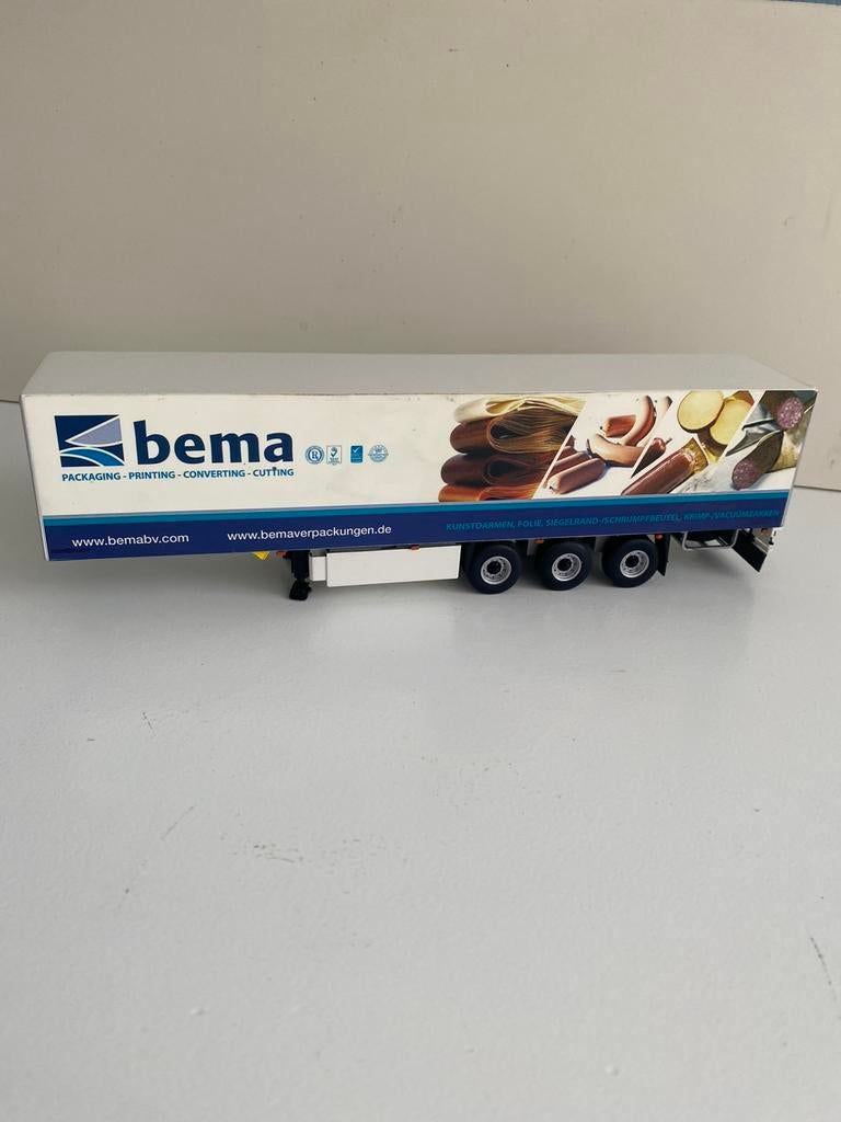 WSI Schmitz kastentrailer BEMA Packaging, Verzenden, Nieuw, Bus of Vrachtwagen, Wsi