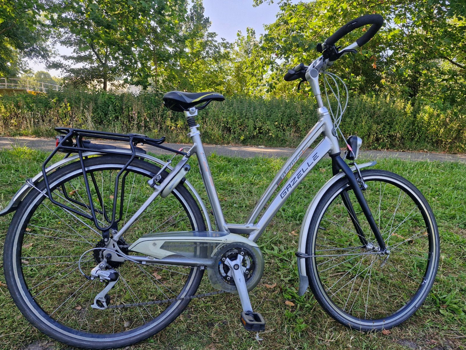 Gazelle damesfiets z.g.a.n, Ophalen, Minder dan 10 versnellingen, 53 tot 56 cm, Zo goed als nieuw
