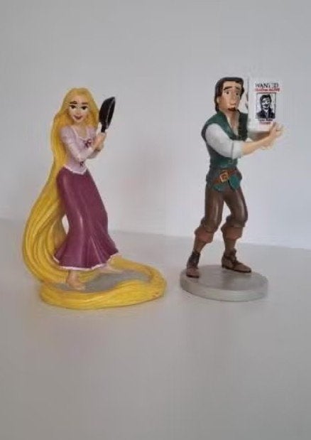 Disney beelden rapunzel, Ophalen of Verzenden, Overige figuren, Zo goed als nieuw, Beeldje of Figuurtje