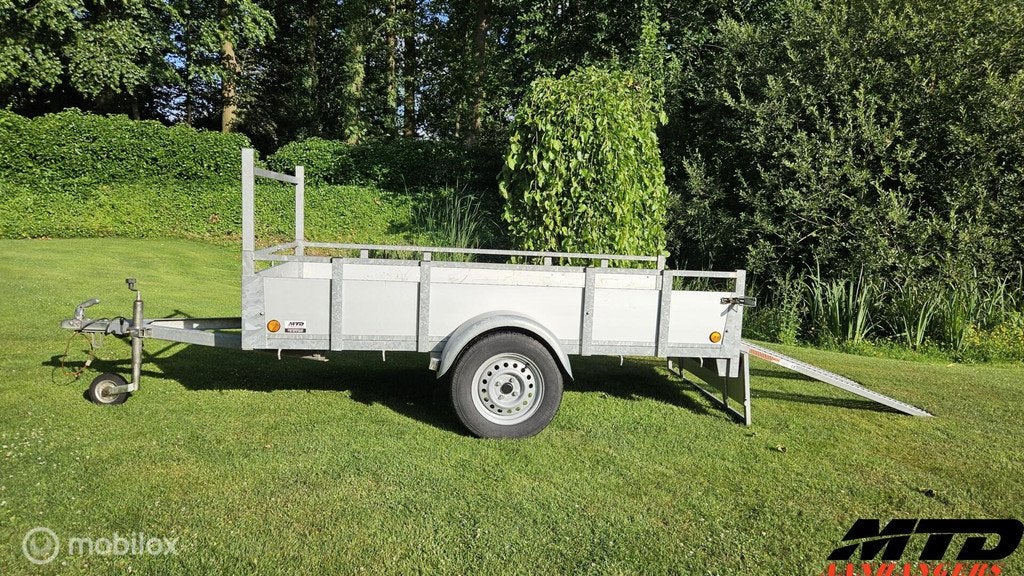 Zéér nette aluminium enkelasser bakwagen 250x126, Auto diversen, Aanhangers en Bagagewagens, Gebruikt