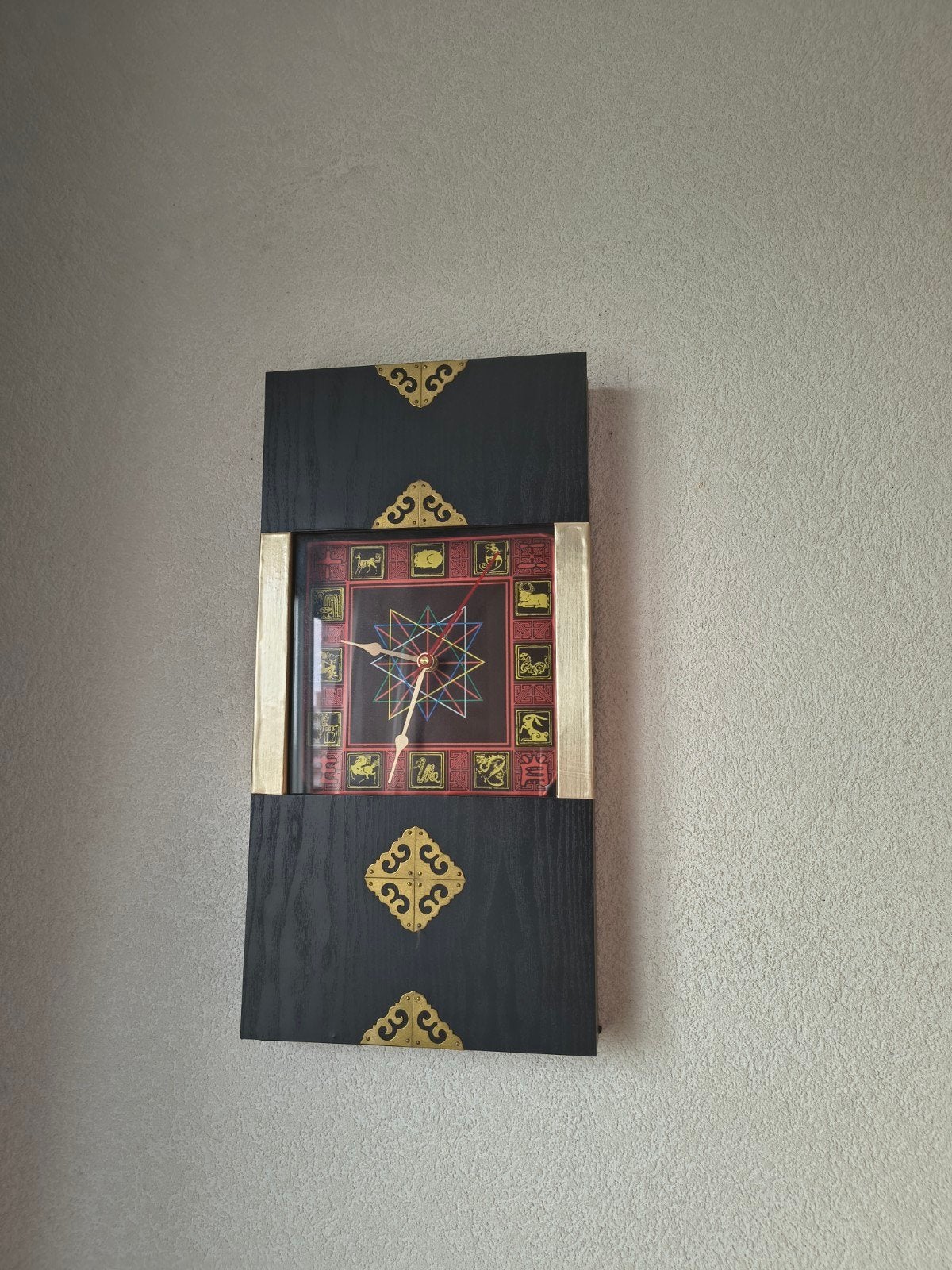 Chinese klok, Ophalen, Goud, Analoog, Zo goed als nieuw
