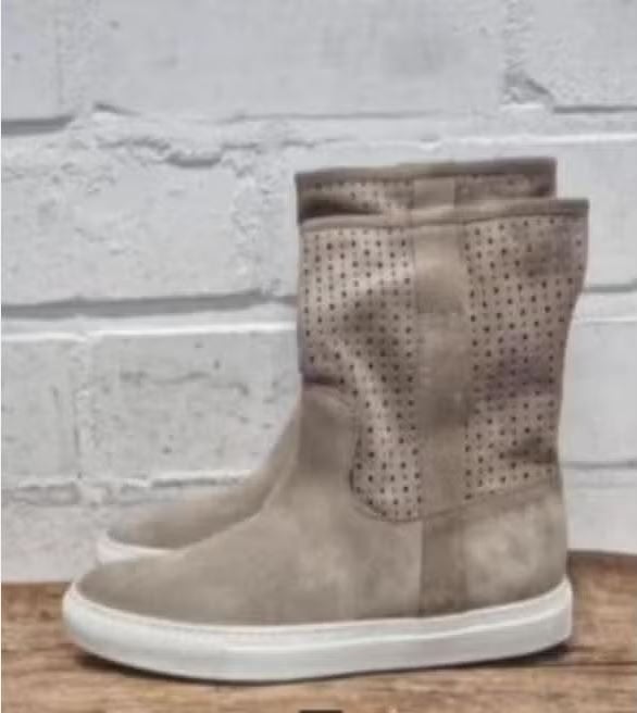 Via Roma 15 - Prachtige leren laarsjes maat 35 - Nieuw €200, Via Roma 15, Beige, Lage of Enkellaarzen, Nieuw