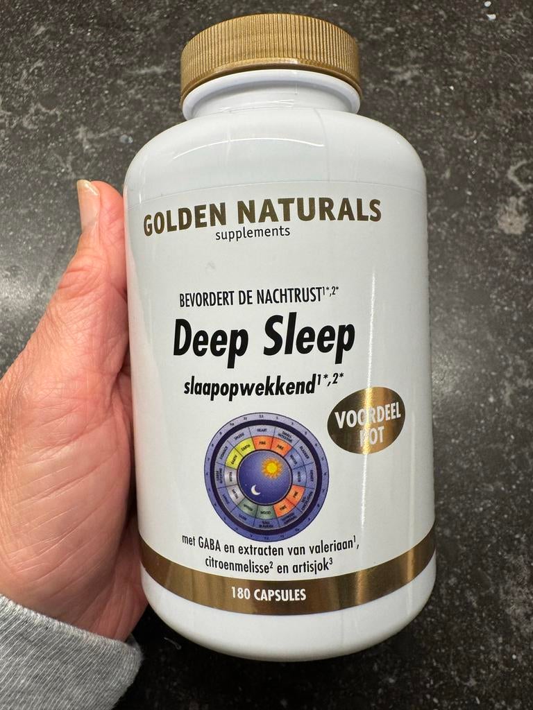Golden Naturals Deep Sleep - 180 capsules, Ophalen of Verzenden, Zo goed als nieuw, Overige typen