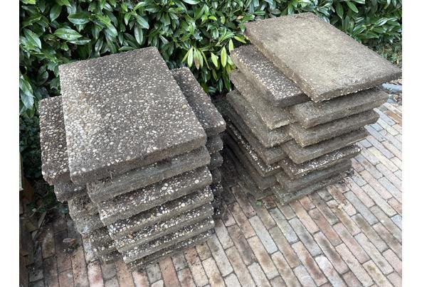 Grindtegels 60 x 40 GRATIS, Ophalen, Gebruikt, Beton, Terrastegels