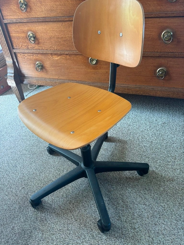 Buro stoel, Ophalen, Gebruikt, Zwart