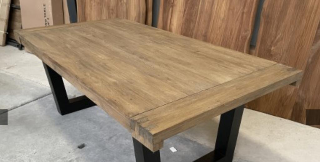 Tuintafel bladen teak Eur 99,-, Tuin en Terras, Tuintafels, Ophalen, Nieuw, Rechthoekig, Teakhout