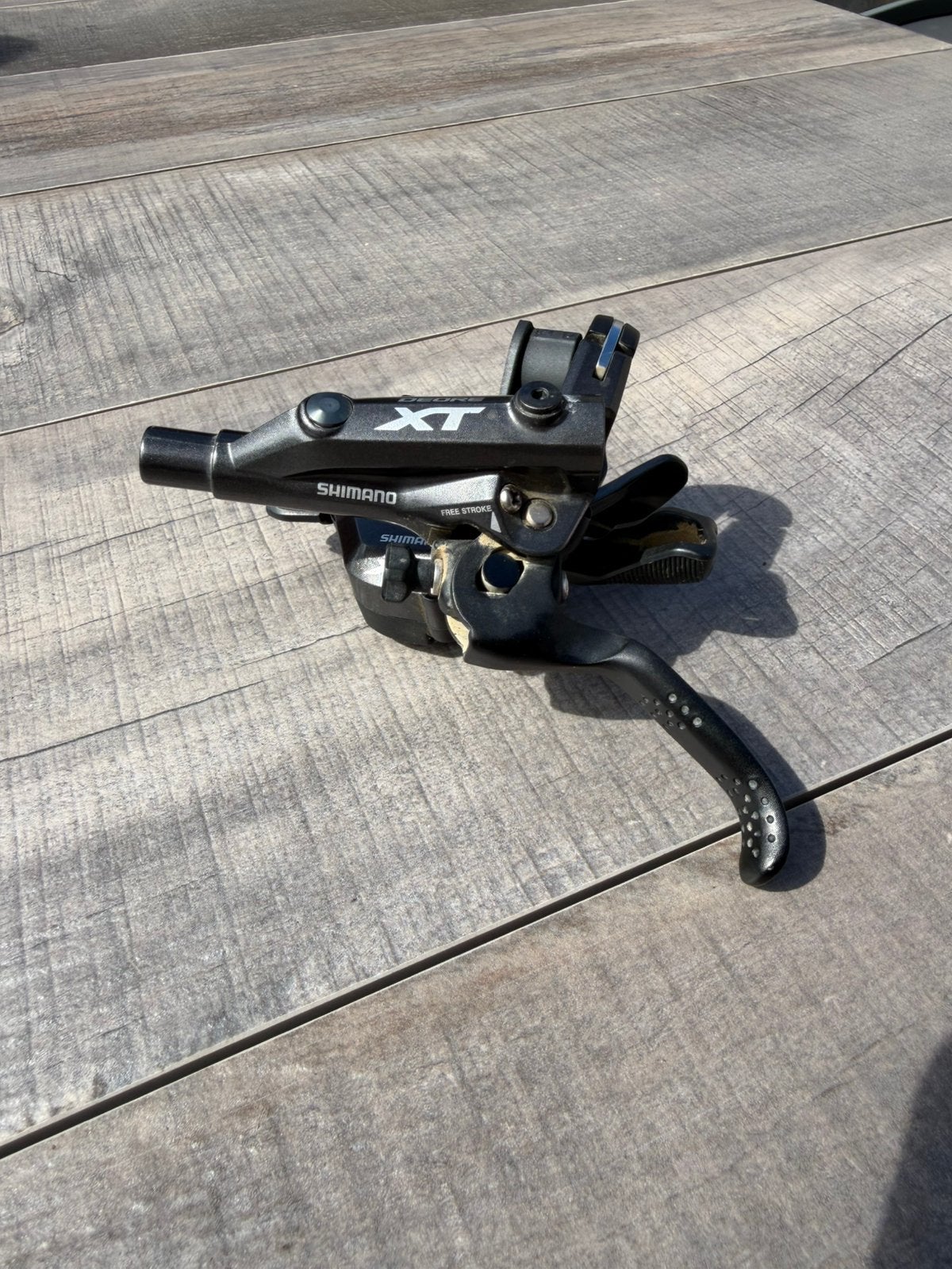 Schakelunit Shimano Deore XT M8000 links incl remgreep, Fietsen en Brommers, Ophalen of Verzenden, Gebruikt, Mountainbike, Remmen