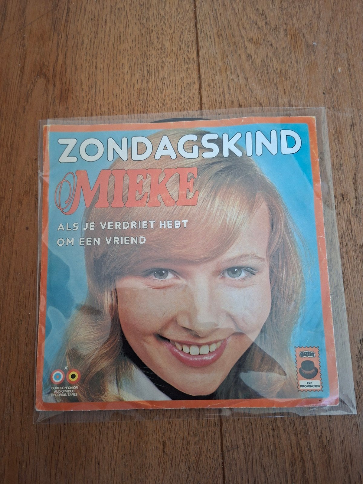 Mieke - Zondagskind/ verdriet om.een vriend, Gebruikt, 7 inch, EP, Nederlandstalig