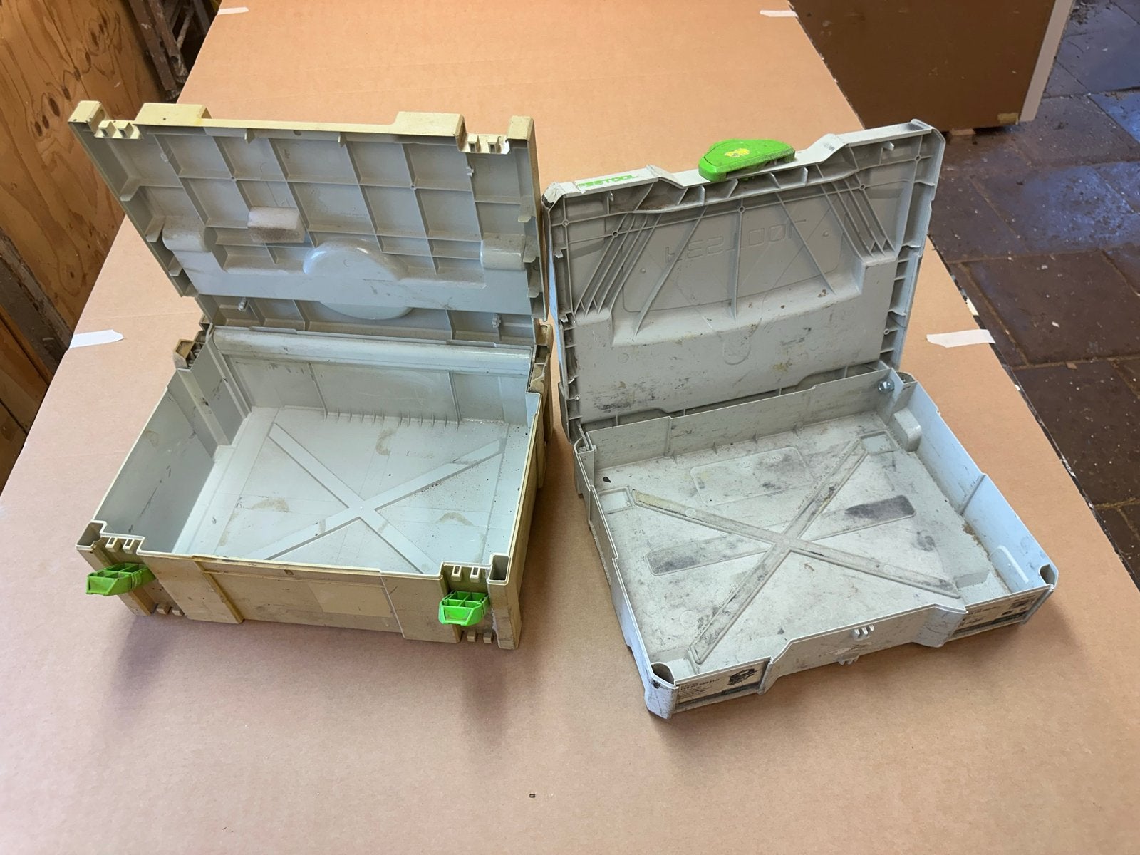 Festool Systainers - Twee Gebruikte Koffers, Doe-het-zelf en Verbouw, Gereedschapskisten, Ophalen of Verzenden, Gebruikt