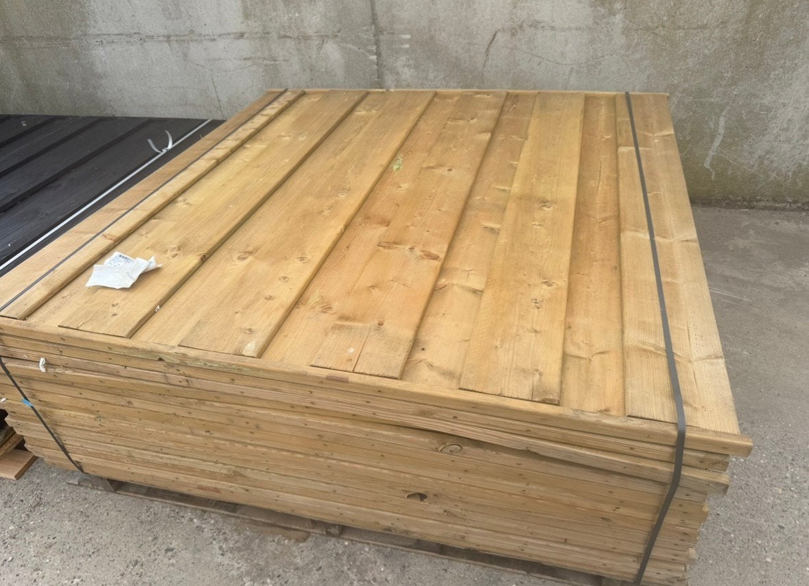 Nieuwe beto grenen schuttingen, Ophalen, 1 tot 2 meter, 6 meter of meer, Nieuw