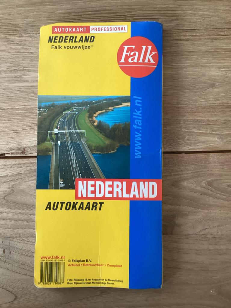Falk autokaart Nederland - 85e druk - schaal 1:250.000, Gelezen, 2000 tot heden, Ophalen of Verzenden, Landkaart
