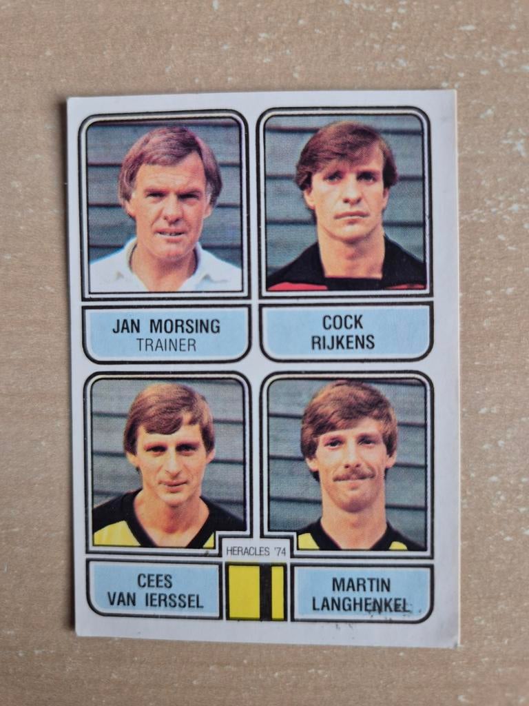 Panini Voetbal 82 Morsing Rijkens Heracles, Ophalen of Verzenden, Zo goed als nieuw, Ajax, Poster, Plaatje of Sticker
