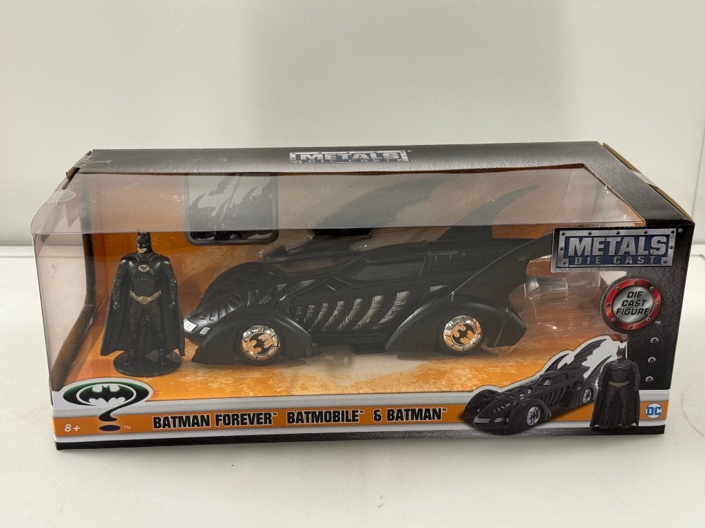 Jada Metals Batman Forever Batmobile + Batman, Overige merken, Cs@jadatoys.com, Tractor of Landbouw, Jada Toys
