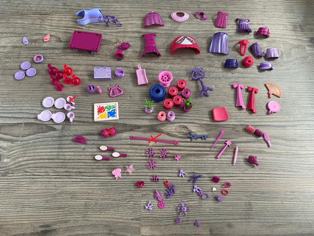 Paarse en roze onderdelen Playmobil, Kinderen en Baby's, Speelgoed | Playmobil, Ophalen of Verzenden, Gebruikt, Los playmobil