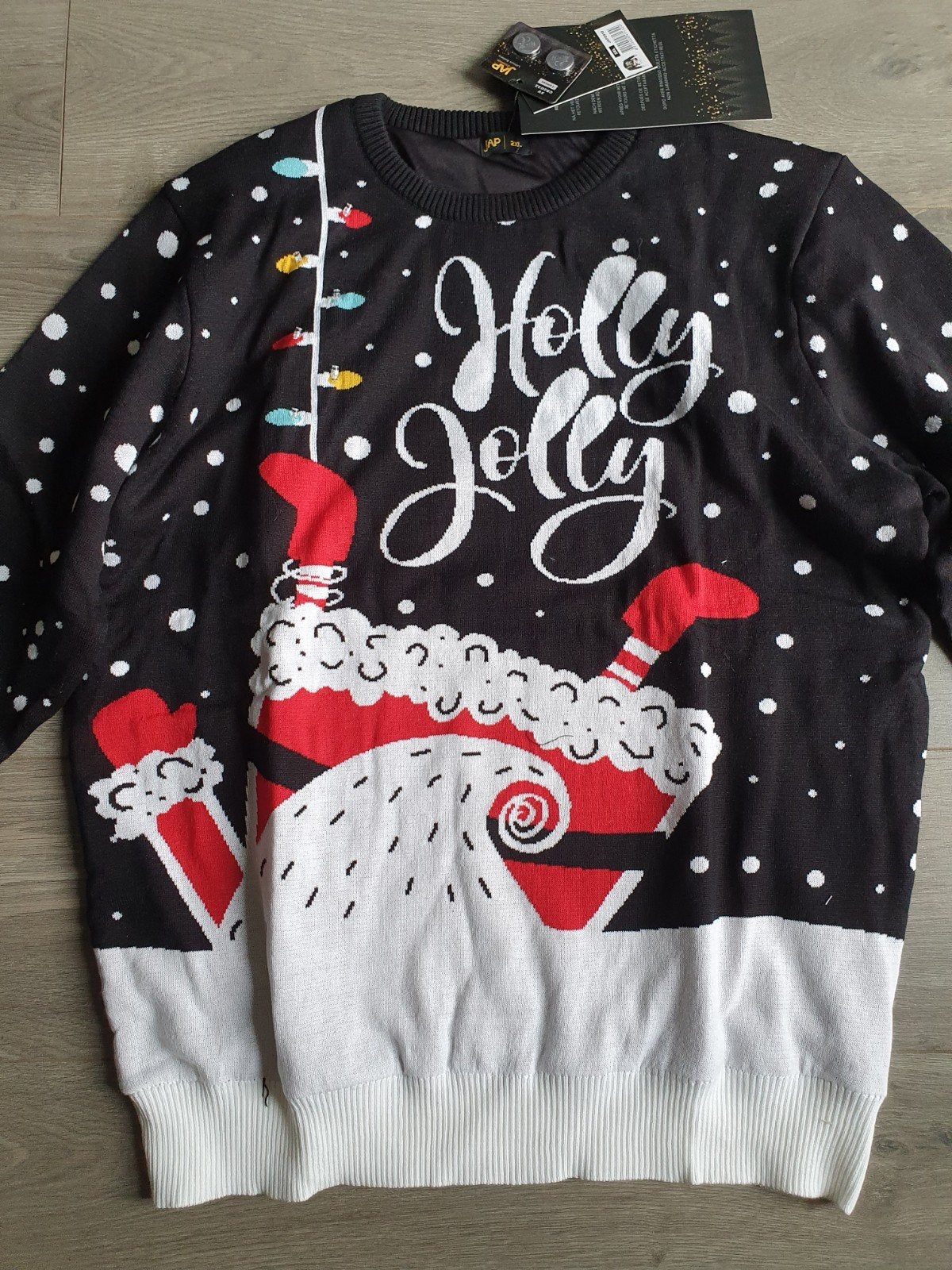 JAP Holly Jolly foute kersttrui met lichtjes maat XXL, Ophalen of Verzenden, Nieuw, Overige maten, JAP