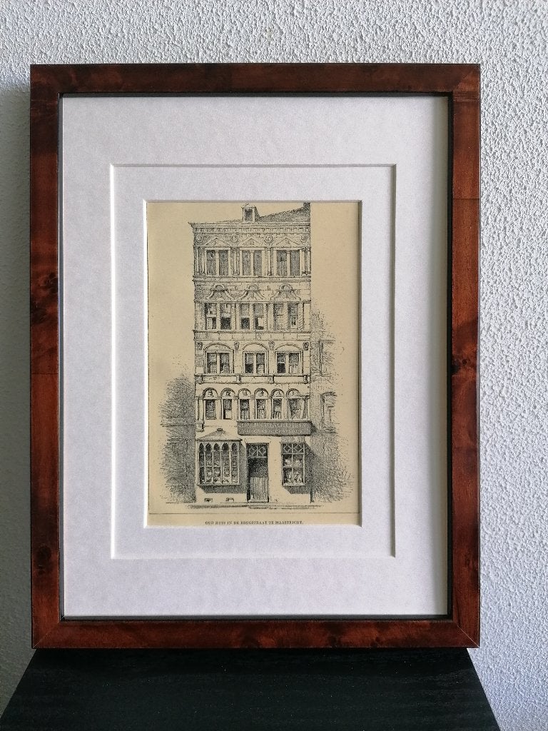 Craandijk Litho Limburg Maastricht Brugstraat 1880 (11), Antiek en Kunst, Ophalen of Verzenden