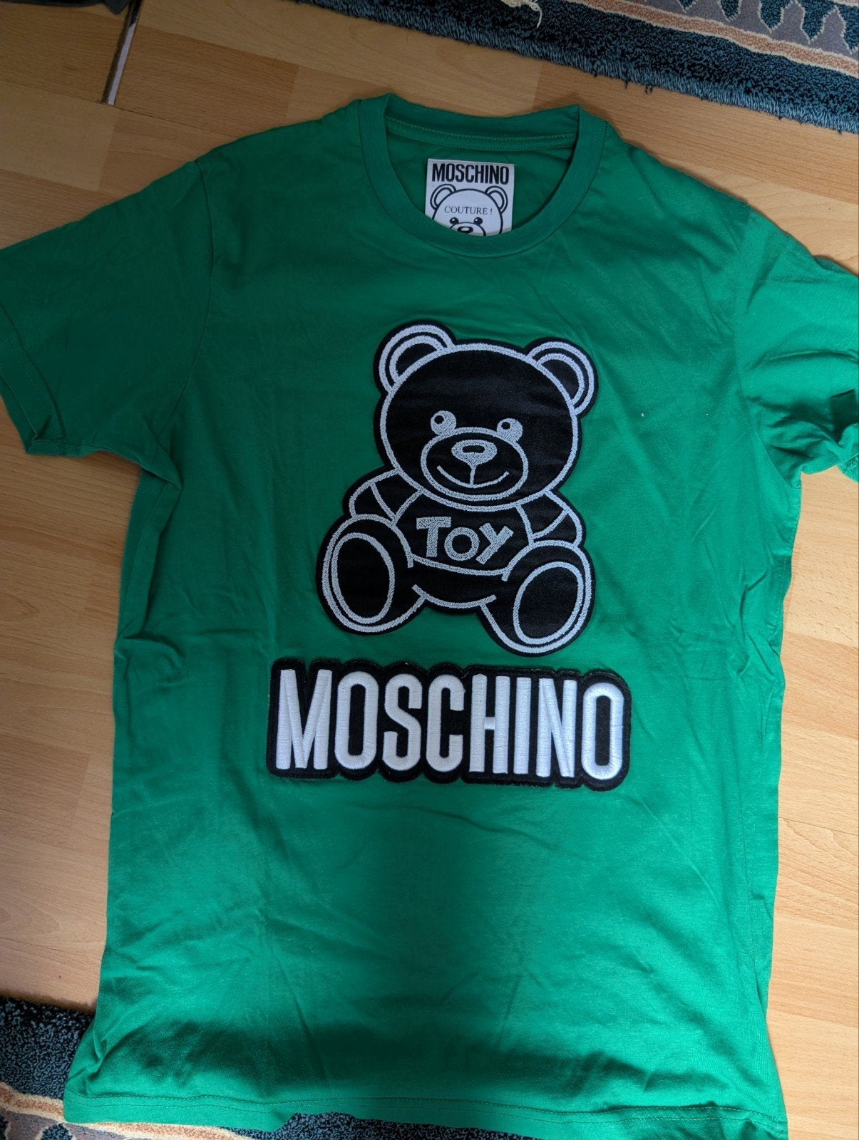 Moschino Couture! T-shirt met Teddybeer - Maat L, Kleding | Heren, Ophalen, Maat 52/54 (L), Moschino, Zo goed als nieuw
